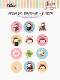 Jardim das Joaninhas - Combo Ilustrações e Papéis (Tita) - Imagem 6