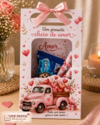 ❤️🌹 Arquivo Digital – 10 Artes para Moldes de Sacolinha Namorados (Tamanho P + G) + 100 Versículos de Amor + 40 Frases Românticas - Imagem 6