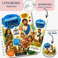Caderno Congresso 2026 – Felicidade Eterna – Com Atividades para o público Teen (Rê Castori) - Imagem 7
