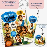 Caderno Congresso 2026 – Felicidade Eterna – Com Atividades para o público Teen (Rê Castori) - Imagem 8