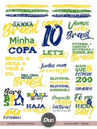 Frases Copa 2026 Brasil – Kit Digital
