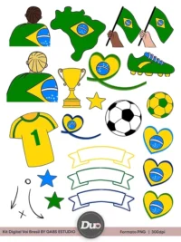 Elementos e Papeis Copa 2026 – Kit Digital