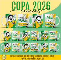 Artes Para Canecas Copa do Mundo 2026