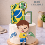 Topo de Bolo Copa do Mundo Brasil