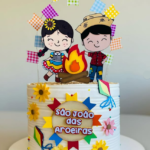 Topo de Bolo Festa Junina Caipirinhas