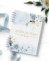 ARQUIVO COMBO 8 Agendas 2027 e Permanente COM VERSÍCULOS e SEM VERSÍCULOS Floral Azul (Bicho Papel) - Imagem 13