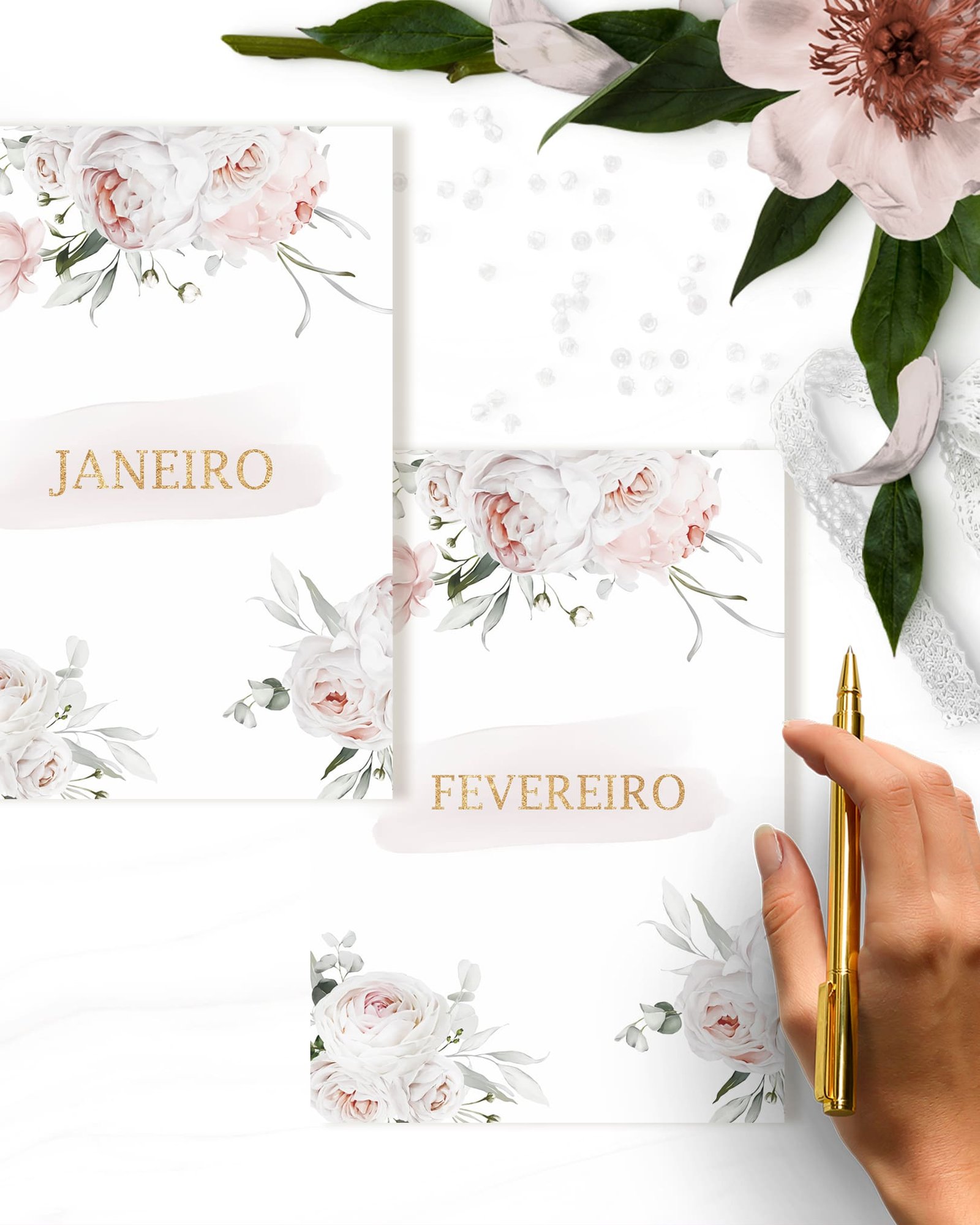 ARQUIVO COMBO 10 Agendas 2027 e Permanente COM e SEM VERSÍCULOS e HORÁRIOS Believe (Bicho Papel) - Imagem 12