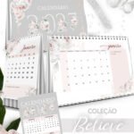 Arquivo Kit Calendários 2027 de Mesa A5 A6 e Calendário Marca Página Believe (Bicho Papel)