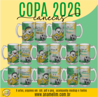 Artes Para Canecas de Chopp Copa do Mundo 2026