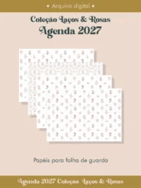 Agenda 2027 Coleção Laços & Rosas Costura (Perfeito Miolo) - Imagem 3