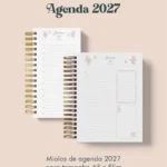 Agenda 2027 Coleção Laços & Rosas Wire-o (Perfeito Miolo)