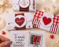 Caixa para KitKat com Cartão – Dia dos Namorados - Imagem 6