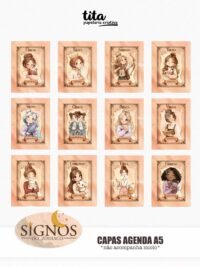 Signos 2026 - Combo Capas (cute + zodíaco) + Miolos básicos (Tita) - Imagem 23