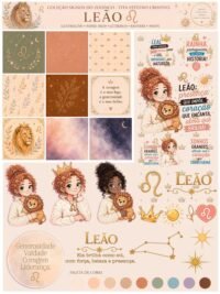 Signos do Zodíaco - Combo Ilustrações e papéis (Tita) - Imagem 10