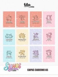 Signos 2026 - Combo Capas (cute + zodíaco) + Miolos básicos (Tita) - Imagem 20