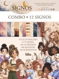 Signos do Zodíaco - Combo Ilustrações e papéis (Tita)