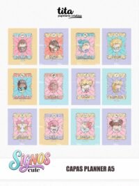 Signos 2026 - Combo Capas (cute + zodíaco) + Miolos básicos (Tita) - Imagem 17