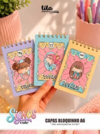 Signos 2026 - Combo Capas (cute + zodíaco) + Miolos básicos (Tita) - Imagem 8