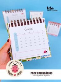 Dona Joana - Pack Calendários ( português e español) + Vídeo aula (Tita) - Imagem 2
