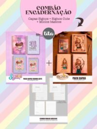 Signos 2026 - Combo Capas (cute + zodíaco) + Miolos básicos (Tita)