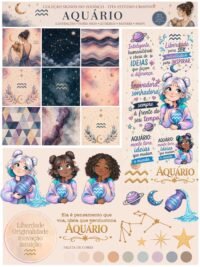 Signos do Zodíaco - Combo Ilustrações e papéis (Tita) - Imagem 2