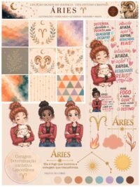 Signos do Zodíaco - Combo Ilustrações e papéis (Tita) - Imagem 6