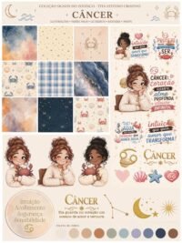 Signos do Zodíaco - Combo Ilustrações e papéis (Tita) - Imagem 3