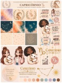 Signos do Zodíaco - Combo Ilustrações e papéis (Tita) - Imagem 7