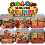 Moldes Juninos Donuts