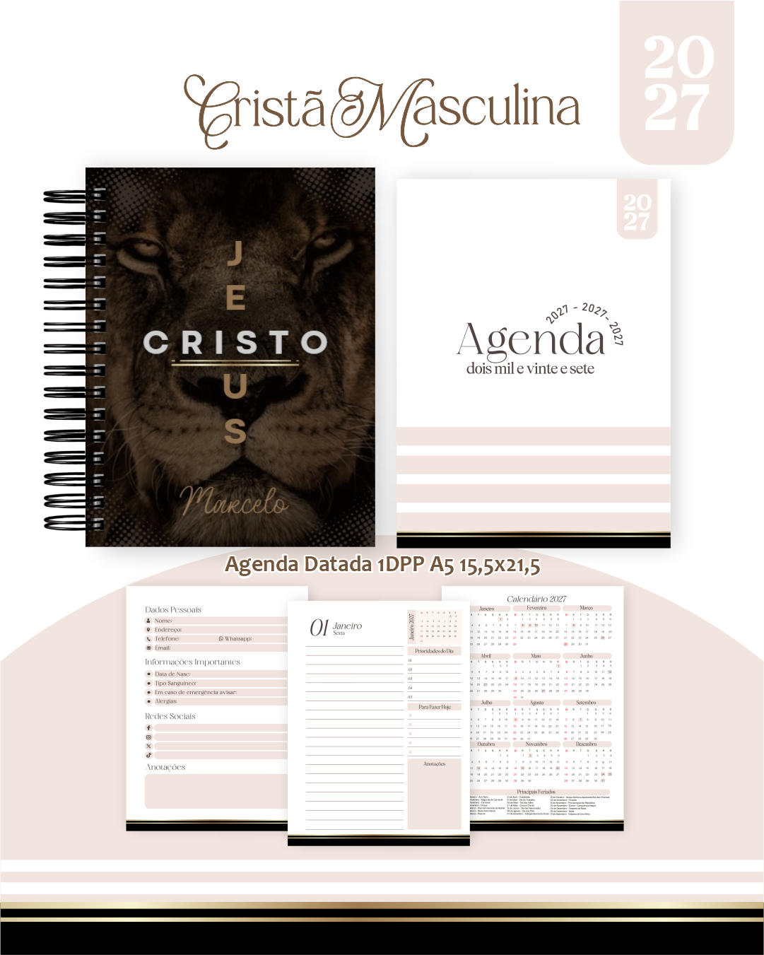 1 Cristã Masculina – Coleção BIG 2027 (Pamella) - Imagem 1