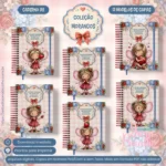 Caderno A5 Coleção Morangos – 12 em 1