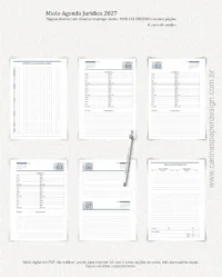 COMBO 4 Miolos Digitais Agenda Jurídica Datada 2027 - Imagem 7