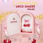 Molde Convite Arco Shaker Cerejinha