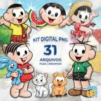 Turma da Mônica Aquarela - Kit Digital