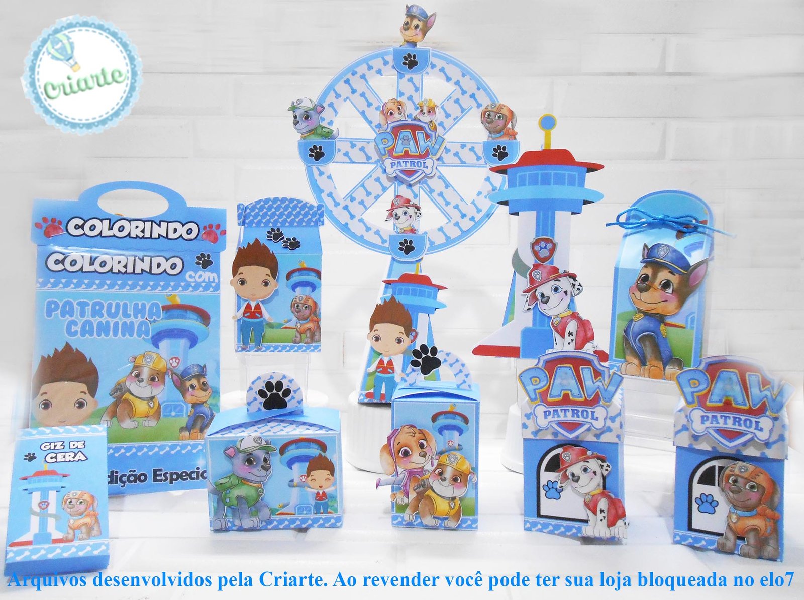 Kit Festa Patrulha Canina Menino Kit Festa Patrulha Canina Menino - Imagem 1