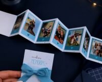 Mini Álbum Sanfonado com Fotos – Dia dos Pais