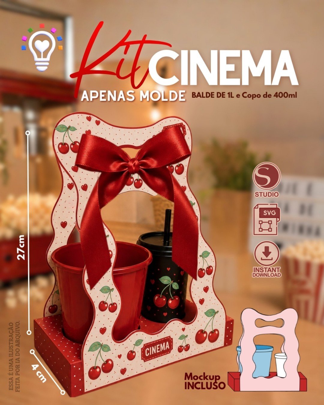 Molde Kit Cinema Molde Kit Cinema Orgânico - Imagem 1