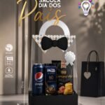 Molde Caixas Sacolas Preta - Dia Dos Pais