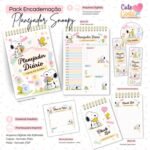 Pack Planejador Snoopy – Bloco Decorado A5 + CheckList A6 + Extras