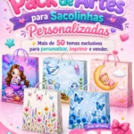 Arquivo Digital Pack de Artes Para Sacolinhas Personalizadas