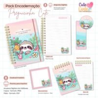 Preguicinha Cute – Caderno Pautado A5 + Bloquinho A6 + Extras
