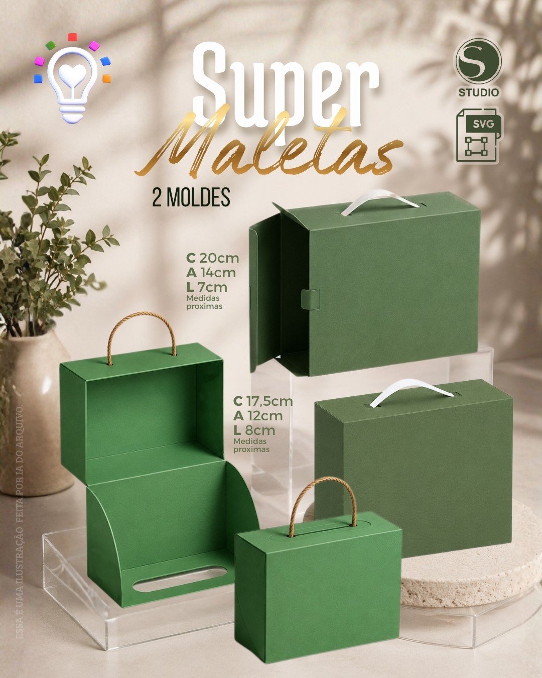 Super Maletas Molde Maletas - Imagem 1