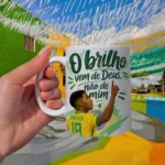 Copa do Mundo - Endrik "O brilho vem de Deus, não de mim" - Arte Caneca