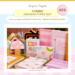 Combo Agendas Fofas 2027 (Estúdio G19)