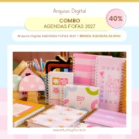 Combo Agendas Fofas 2027 (Estúdio G19)