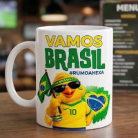 Copa do Mundo 2026 Brasil PNG para Sublimação em Canecas (Tema Hexa) - Imagem 7