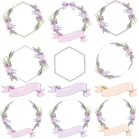 Kit Digital Floral Lavanda - Imagem 4