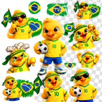 Copa do Mundo 2026 Brasil PNG para Sublimação em Canecas (Tema Hexa) - Imagem 3