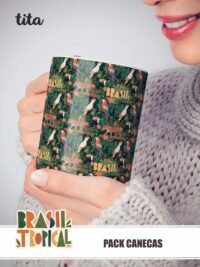 Brasil Tropical - Kit Sublimação ( Caneca e Ecobags ) - Imagem 4