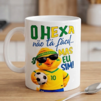 Copa do Mundo 2026 Brasil PNG para Sublimação em Canecas (Tema Hexa) - Imagem 6